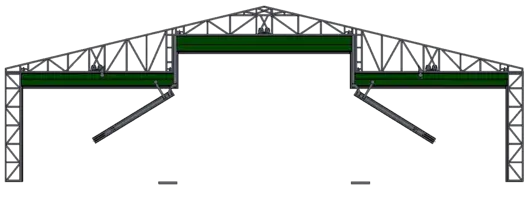 Mullion System Hangar Door Drawing